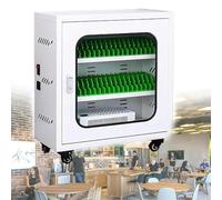 Estación de carga multidispositivo con 60 ranuras y carrito de almacenamiento recargable por USB para oficina, aula, hogar, solución de carga eficiente para múltiples dispositivos