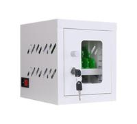 Estación de carga para celulares de 6 a 60 ranuras con ruedas, casillero móvil con cargador y almacenamiento para celulares, con puertos, ruedas y candado de combinación para bibliotecas escolares y