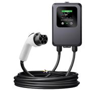 Estación de carga para coches eléctricos e híbridos 32A/7.0KW/ Con cable 5M Negro - Cargador EV Tipo 2