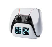 Estación de carga para controlador de juegos con visualización de tiempo, reloj de gamepad, soporte para juegos, accesorio para juegos con función de alarma