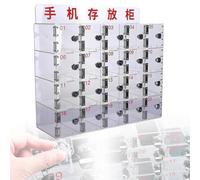 Estación de carga para teléfono móvil, almacenamiento seguro de pared con cerradura de llave, 15 ranuras para el hogar y la escuela, caja de carga organizada para 15 dispositivos, soluciones