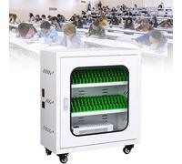 Estación de carga para teléfono móvil con 50 ranuras bloqueables para una carga pública segura