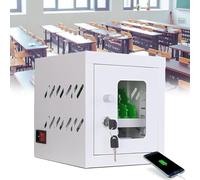 Estación de carga portátil y nizer para teléfonos móviles, 6 ranuras, carrito de carga de teléfono que ahorra espacio, solución de almacenamiento de dispositivos recargables, ideal para uso doméstico