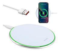 Estación de Carga rápida inalámbrica de 30W, Cargador inductivo Qi Wireless Charger Pad para i Phone 16 15 14 13 12 11, Sam Sung Galaxy S25 S24 S23 S22 S21, píxeles, para Air Pods, Almohadilla de