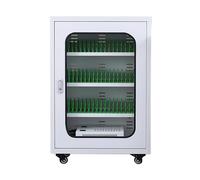 Estación de carga recargable de 60 ranuras para teléfono móvil, gabinete de carga de 12 puertos para escuela, iglesia, aeropuerto, casillero de almacenamiento seguro de teléfono celular para múltiples