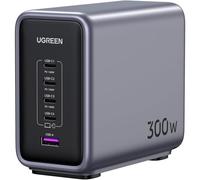 Estación de carga UGREEN Nexode 90903B 300W GaN 5 puertos USB-C/A cable 2 m gris