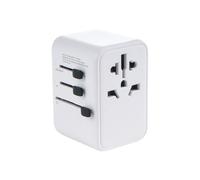 Estacion de Carga USB, Adaptador Inteligente de Viaje Enchufe Internacional Tipo Pared USB Cargador C Alimentación CA
