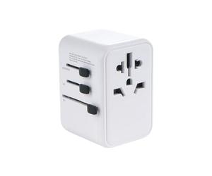 Estacion de Carga USB, Adaptador Inteligente de Viaje Enchufe Internacional Tipo Pared USB Cargador C Alimentación CA