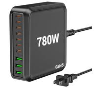 Estación de carga USB C de 780 W, bloque de carga USB C de 10 puertos