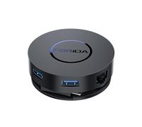 Estación de carga USB C de doble monitor, 7 puertos USB C, estación de carga para ordenador portátil con doble conector HDMI 4K, 100 W PD, lector de tarjetas Micro SD, 2 USB 3.0, Gigabit Ethernet,