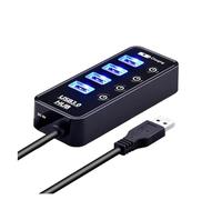 Estación de Carga USB Cargador USB 3,0 Multi 4 Y 7 Puertos For Pc, Accesorios For Ordenador Portátil con Adaptador De Corriente, Divisor USB(Color:4 Port with Plug)