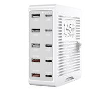 Estación de Carga USB de 10 Puertos - Smart Charger Hub con Carga rápida para múltiples Dispositivos | Base de Acoplamiento USB portátil, Tira de Salida múltiple, Torre de Carga de Escritorio y or