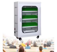 Estación de carga USB de 40 ranuras y gabinete de almacenamiento para teléfonos móviles, cargador de teléfono recargable portátil para el hogar, oficina, escuela y eventos. Organiza y enciende