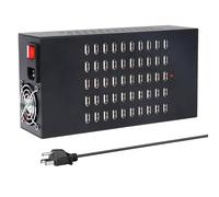 Estación de carga USB de 50 puertos de 200 vatios (40 A), bloque de carga rápido de alta potencia, múltiples estaciones de carga de computadora con protección IC inteligente, adecuado para hoteles