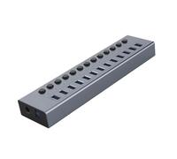 Estación de carga USB Hub Multi USB, Interruptor Divisor De Varios Puertos, Toma De Acoplamiento Con Tecla De Encendido Y Apagado, Adaptador/cargador De Energía Con Ranura For Enchufe USB 3,0 Múltiple
