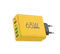 Estación de carga USB múltiple, cargador multipuerto USB | Bloque de cargador de 6 puertos | 65W 4 puertos USB, 2 bloques de cargador tipo C y estación de pared rápida, toma de pared portátil para