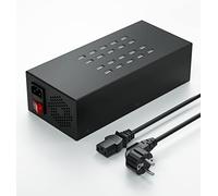 Estación de Carga USB,Skazeke 20Puertos 200W/40A concentrador de Carga de Escritorio,Salida de protección múltiple 5V/2A Carga para Dispositivos Apple, teléfonos Inteligentes