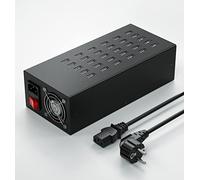 Estación de Carga USB,Skazeke 30Puertos 300W/60A concentrador de Carga de Escritorio,Salida de protección múltiple 5V/2A Carga para Dispositivos Apple, teléfonos Inteligentes