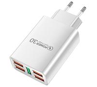 Estación de cargador USB múltiple, cargador USB | Estación de carga de 5 puertos, toma multipuerto de pared, bloque de cargador de estación de carga portátil, carga rápida, para teléfono, ordenador P