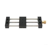 Estación de desplazamiento de traducción de eje X de mesa deslizante de etapa lineal de aleación de aluminio, 75 mm/120 mm de viaje, carga de 10 kg para pruebas ópticas y maquinaria (0-120 mm sin base