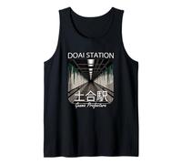 Estación de Doai Japón Tren Ferrocarril Japonés Prefectura de Gunma Camiseta sin Mangas