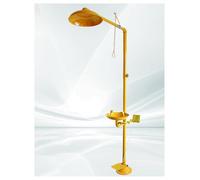 Estación de ducha de emergencia para lavado de ojos, lavado de ojos de seguridad de acero inoxidable con pedal para una respuesta rápida en situaciones peligrosas