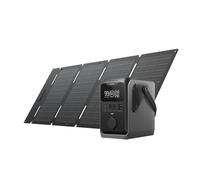 Estación de energía ECOFLOW Trail 300 DC con panel solar 45W, baterías LFP 288Wh, generador solar 300 W, carga rápida, 5 puertos de salida, entrada solar/vehículo, para camping, viajes, emergencias