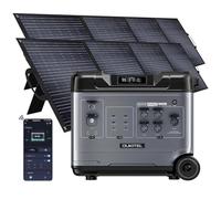 Estación de energía P5000 Pro de 4000 W con 2 paneles solares de 200 W, generador solar de 5120 Wh con batería LiFePO4, carga rápida de 1,8 horas, para emergencias, edición limitada de otoño