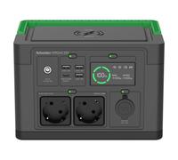 APC Schneider OffGrid Portable Power Station 300W, generador Solar Ligero de 332Wh con 2 Tomas de CA, Salida USB-C PD de 60W, Carga inalámbrica, luz LED para Camping al Aire Libre