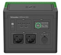 APC Schneider OffGrid Portable Power Station 500W, generador Solar Ligero de 510Wh con 2 Tomas de CA, Salida USB-C PD de 60W, Carga inalámbrica, luz LED para Camping al Aire Libre
