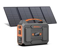 Estación de energía portátil con panel solar plegable de 40 W, generador de energía solar de 100 W con paneles, salida de CA, banco de energía solar de 146 Wh CC, paquete de batería para dispositivos