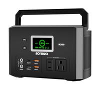 Estación de energía portátil de 200 W (pico de 400 W), generador solar de 118 Wh con salida de CA de 110 V/200 W, batería de litio de 32000 mAh para respaldo en el hogar, aventuras al aire última