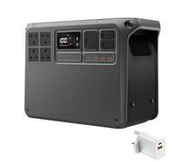 Estación de energía portátil DJI Power 2000 Bundle, Batería LFP de 2048 Wh, Salida estable de 3000 W, Recarga del 0% al 80% en 45 min, Generador eléctrico para el camping y autocaravanas