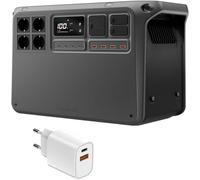 Estación de energía portátil DJI Power 2000 Bundle, Batería LFP de 2048 Wh, Salida estable de 3000 W, Recarga del 0% al 80% en 45 min, Generador eléctrico para el camping y autocaravanas
