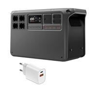 Estación de energía portátil DJI Power 2000 Bundle, Batería LFP de 2048 Wh, Salida estable de 3000 W, Recarga del 0% al 80% en 45 min, Generador eléctrico para el camping y autocaravanas