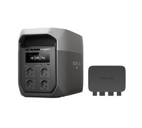 Estación de energía portátil ECOFLOW DELTA 3 Max, batería LiFePO₄ 2048 Wh, salida X-Boost 2400 W, carga ultrarrápida 0-80% en 51 min, generador solar para respaldo, cortes de energía y uso exterior