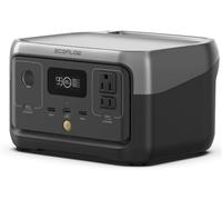 Estación de energía portátil EcoFlow River 2 con panel solar portátil de 60 W, batería LiFeP04, carga rápida de 256 Wh/1 hora, generador solar para acampar al aire libre/RV/hogar/balcón