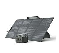 Estación de energía portátil EcoFlow River 2 con paquete de panel solar portátil, batería LiFeP04, 1 hora de rápido, generador solar para acampar al aire libre/RV/hogar/balcón (RIVER2PRO+220W)