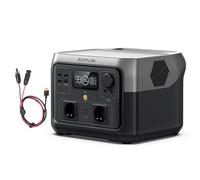 Estación de energía portátil ECOFLOW RIVER 2 MAX 512 Wh con cable XT60 | Batería LFP, carga rápida en 1 hora, hasta 1000 W de potencia, Generador solar para acampadas al aire libre/caravanas