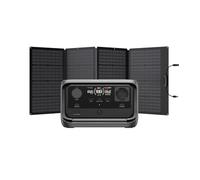 Estación de energía portátil EcoFlow RIVER 3 Plus con panel solar de 160 W, batería LFP de 286 Wh, salida de 1200 W, autonomía de 16 horas para aparatos <100 W, generador solar para exteriores