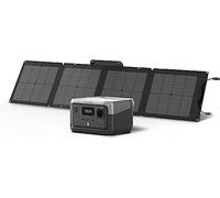 Estación de energía portátil ECOFLOW River2 256Wh con panel solar de 110 W | Batería LiFeP04, hasta 600 W de Potencia, Generador solar para la Electricidad de Emergencia, Camping