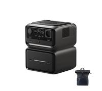 Estación de energía portátil EF ECOFLOW River 3 MAX Plus Inalámbrica con Banco de energía 5000 mAh, batería LFP 858 WH, Salida de hasta 1200 W, generador Solar para Exteriores, acampadas y caravanas