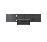 Estación de energía portátil EF EcoFlow RIVER 3 (SAI en <10ms) con panel solar de 60W, batería LFP 245 Wh, salida 600 W, eficiencia con GaN que duplica la duración generador solar un 30% más compacto