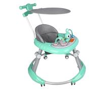 Estación de juego electrónica extraíble con luces y melodías para bebé, plegable, altura ajustable, almacenamiento fácil, 6 meses y más-70 x 70 x 91 cm, color verde