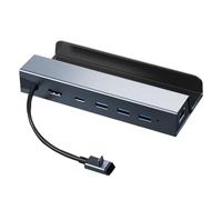 Estación de juegos multifunción con espejo de pantalla, portátil con fácil configuración, hub electrónico para un diseño compacto, accesorio para jugadores, equipo de