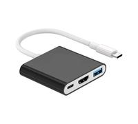 Estación de juegos portátil HDTV USB C con adaptador de puerto USB C HDTV USB 3.0 para consola de juegos, múltiples dispositivos de juegos