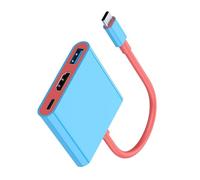 Estación de juegos portátil HDTV USB C con adaptador de puerto USB C HDTV USB 3.0 para consola de juegos, múltiples dispositivos de juegos