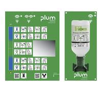 Estación de lavado de ojos con botella de enjuague