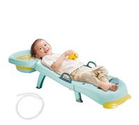Estación de lavado de pelo para niños, asiento de ducha ajustable para niños, silla de champú, asiento de baño plegable para el hogar de 1 a 16 años
