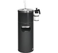 Estación de limpieza VAR, con dispensador de papel y soporte para botes